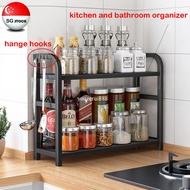 [SG STOCK] Spice Rack Shelf Kitchen Cabinet Microwave Seasoning Rak Rempah Barang Dapur Kitchen Storage