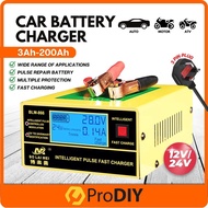 PRODIY BLM-CDQ-866 12V/24V Car Battery Charger Pengecas Bateri Kereta Motor Cas Bateri Kereta Pulse 