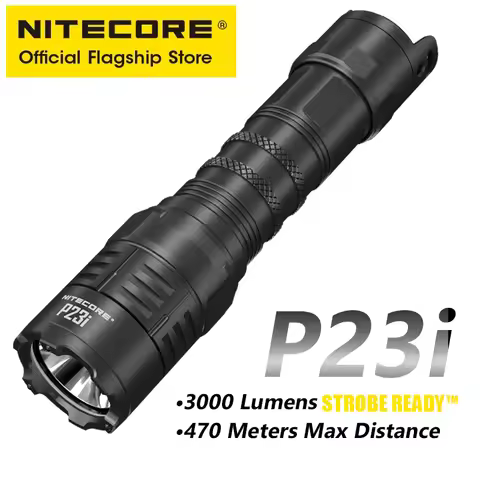 NITECORE P23i USB-C Rechargeable Flashlight Powerful Military Tactical Flashlights 3000 lumens 470m 