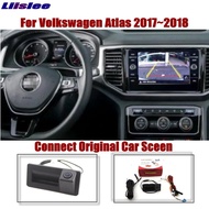 For VW Atlas/Teramont (CA1) 2017-2023 MQB MIB System Car Reverse Camera Rear Original Screen Upgrade Dynamic Trajectory Image