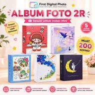 【2R】Photo Album【 Instax Mini Lomo Kpop Card 】2R Photocard Card Album 200pcs Pocket Album Gambar