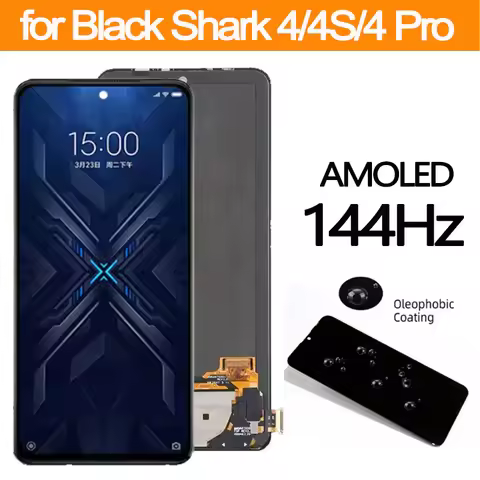 Original 6.67'' 144Hz AMOLED Replacement For Xiaomi Black Shark 4 Pro LCD Display Touch Screen for X