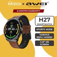 Awei H27 Smart Watch Fitness Tracker, 1.43" AMOLED Large Display, 100 Sports Modes, All-day Health Monitioring