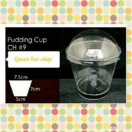 Pudding cup with lid, contents 10 pcs
