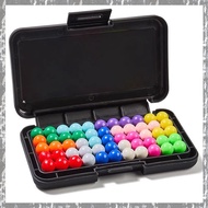 [yinahiut002.ph] Classic Pyramid IQ 3D Puzzle Board Game with 200 Challenges and Pearl Beads for Chi