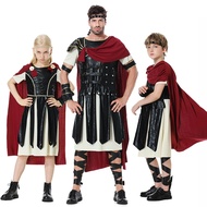 Halloween Ancient Roman Warriors Shield Sword Gladiator cosplay Costume Parent-Child Costume