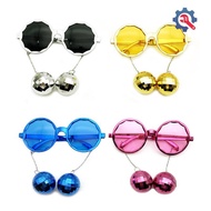 [GEX] Disco Pendant Mirror Ball Glasses for 70s 80s Retro Theme Cowgirl Disco Party Decor Birthday W