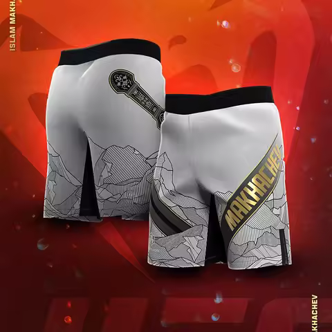 Islam Makhachev Boxing Training Shorts Men Summer Fitness Running Casual Shorts Loose Breathable Com