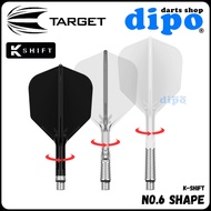 TARGET K-SHIFT 【 No.6 Shape) 】Hard Material Darts Flight - TARGET Darts Flight