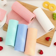 1 ROLL  Multipurpose Reusable Washable Disposable Kitchen Towel Non-Woven Kitchen Rag Roll DishCloth Tisu Magic