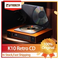 New THINKYA K10 Retro CD Player Protable HiFi CD Player with Speakers Bluetooth 5.1 Album Player Sup