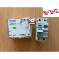 HAGER CDA540D RCCB / ELCB 2 pole 10kA 40A 30mA Type A