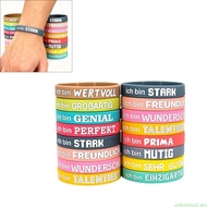 amonoqa Multicolor Silicone Wristbands Symbolic Meaning Gym Outdoor Travel Essential