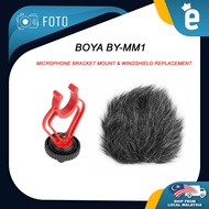 Microphone Bracket Mount & Windshield Replacement for BOYA BY-MM1 Rode Micro Microphone