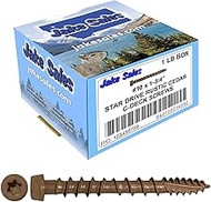 10 x 1-3/4" RUSTIC CEDAR Composite Decking Screws. Exterior Coated, Pressure Treated and ACQ Lumber 