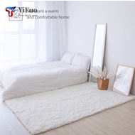 Solid Color Fluffy Bedroom Carpet Nordic Furry Shaggy Soft Rug Living Room Tatami Carpet Floor Mat A