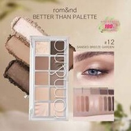 Romand Better Than Palette #12 SANDED BREEZE GARDEN Eyeshadow Palette, Natural Daily Makeup Shades, 