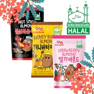 [Halal certified food] Nut Holic Honey Butter Almond / Strawberry / Hot spicy / 30g, 180g