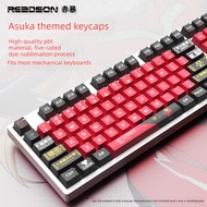 Asuka Keycaps 132 Keycaps Anime and Cartoons Cherry Profile PBT DYE-sublimation for Mechanical Keybo