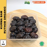KURMA BAM RUTHOB ORGANIC 1KG / KURMA BAM ANGGUR / KURMA KIMI BLACK / OLEH OLEH HAJI