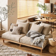 Sofa Japanese Cream Fabric Art Armless Living Room Combination Minimalist Sofa