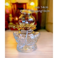 Lotus altar lamp, lotus oil lamp, worship oil lamp, oil lamp lotus lamp