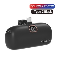 【ส่วนลดสูงพิเศษ】Kuulaa Powerbank พาวเวอร์แบงค์ ขนาดเล็ก แบบพกพา 5000mah Power Bank สําหรับSamsung Hu