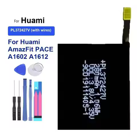 Battery for Huami Amazfit T-rex Pro/Res Sport 2/verge Lite Global/Stratos II 2 A1609/Ares Bip GTR/sp