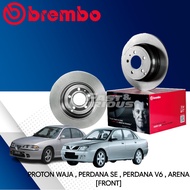 BREMBO PROTON DISC BRAKE ROTOR & BRAKE PAD WAJA , PERDANA SE , PERDANA V6 , ARENA FRONT (DEPAN)