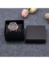 1 件迷人黑色手錶盒,為您心愛的手錶提供一個家（僅盒裝）