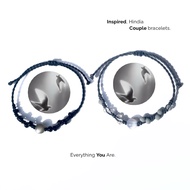 Hindia Couple Bracelet - Doves | Hindia Inspired Bracelet | Hindia Ring Drawstring Bracelet