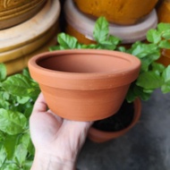 Terracotta pot 16 x 7 cm with pot liner