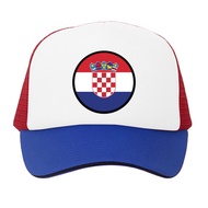 Premium Camo Croatia Flag Trucker Hat