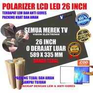 Polarizer LCD LED 26 inch 0 degree outer plastic polarizer 26 inch outer polaris lcd 26 inch polariz