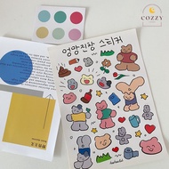 Little bear Sticker with doodle drawing