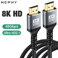8K 60HZ 4K 120HZ HDMI 2.1 Cable for TV Laptop PS4 PS5 Xiaomi mi Box PC Ultra High Speed HDR HD Video Cord 1M 2M 3M 5M 7M 1 2 3 5 7 Meter HDMI2.1 Long Wire