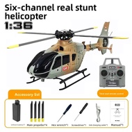 RVERA Military Model C123 EC135 Six-Channel Stunt Inverted Flight Remote Control Helicopter Plastic