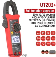 UNI-T UT-203+ Clamp Meter Digital แคล้มมิเตอร์ คลิปแอมป์ ut203 สินค้าพร้อมส่ง แท้100%