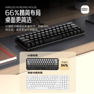 Ergonomic 2.4G Keyboard Mouse Combination 65-Key Gradient Color Dual Mode