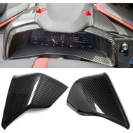 2pcs Genuine Carbon Fiber Dashboard Cover for C8 Corvette Z51 Z06 Stingray 2020 2021 2022 2023 2024,