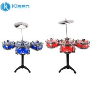 Jazz Drum Set Toy For Kids Musical Instruments Toys Drum Kit With Cymbal Drumsticks Gift For Boys Girls