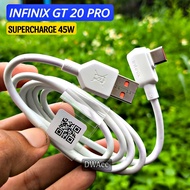 100% Original Infinix GT 20 PRO Fastcharging 45W Charger Cable