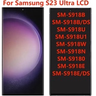 For Samsung S23 Ultra S918B LCD Display With Frame 6.8" OLED SM-S918E S918U S918N LCD Touch Screen D