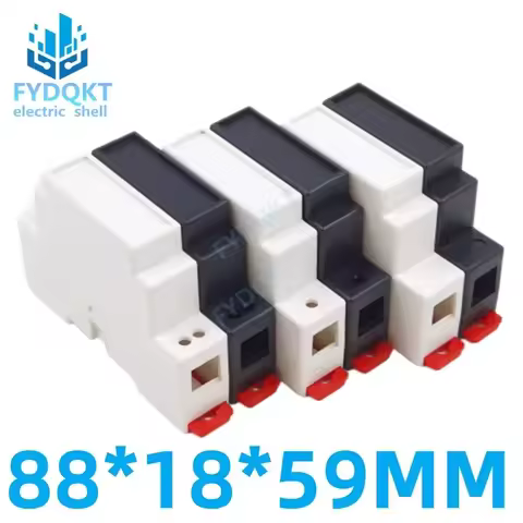 ABS plastic Supply Rail Electrical Shell Safety Barrier Isolation Module 4-19: 88X18X59MM Project Ju