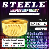 LED STRIP LIGHTS 5730 SMD AC 220V DOUBLE LED OUTDOOR AND INDOOR 50 meters 5730-10 STEELE