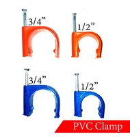 VOSCHTECH 1/2 3/4 inch PVC Orange Blue Fittings Clamp