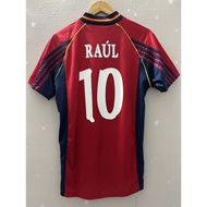 1998 Spain Top Quality Home Retro Soccer Jersey custom T-shirt Football Jersey RAUL