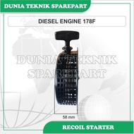 MESIN 178F RECOIL STARTER ASSY DIESEL ENGINE CRANK COVER/ CRANK PULL/
