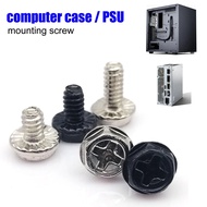 25pcs Black Silver 6#-32x5/6/8mm PC Case Power Supply PSU Hard Drive Motherboard Phillips Head Mount