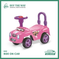Mega Kiddie Ride-On Car – 4-Wheel Baby Toy Car for Kids (Ages 1-3) | Cartoon-Themed Push Car